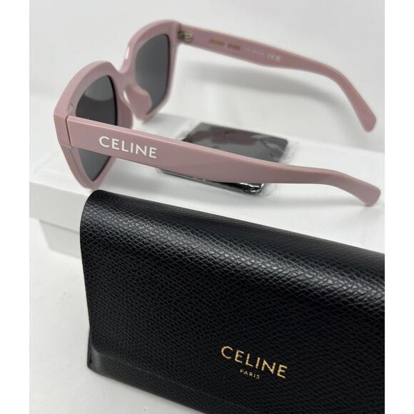 Celine Sunglasses Pink Square Frames with Gray Lenses NWOT Case Box - Picture 2 of 8